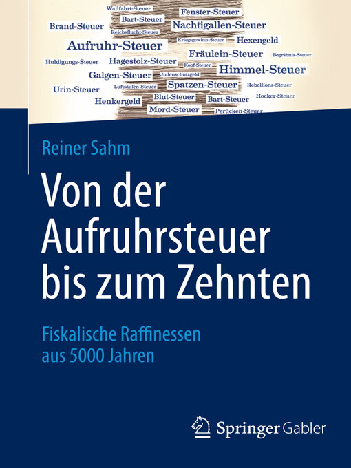 Title details for Von der Aufruhrsteuer bis zum Zehnten by Reiner Sahm - Available